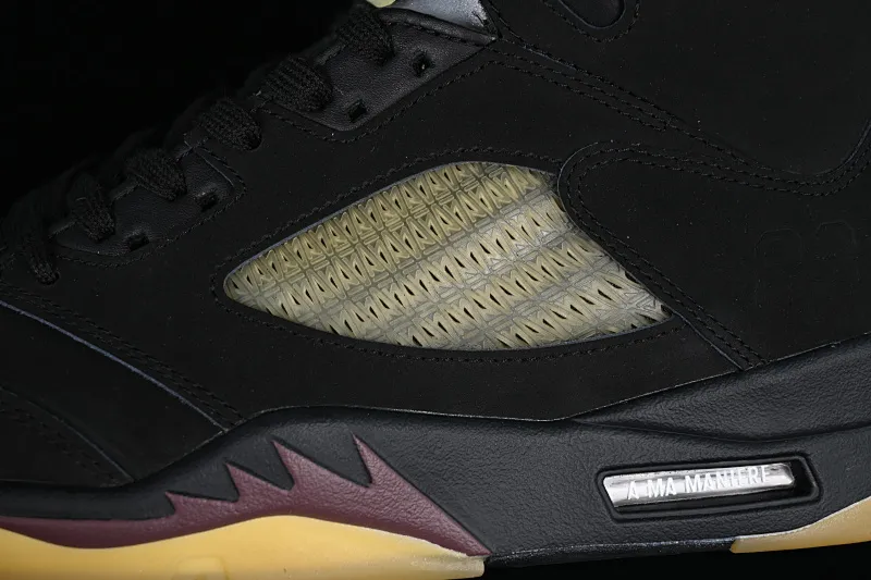All categories Air Jordan Jordan series basketball shoes Air Jordan 5 pure original version A Ma Maniér x Air Jordan 5 Low AJ5 Joe 5 joint model suede black FD1330-001